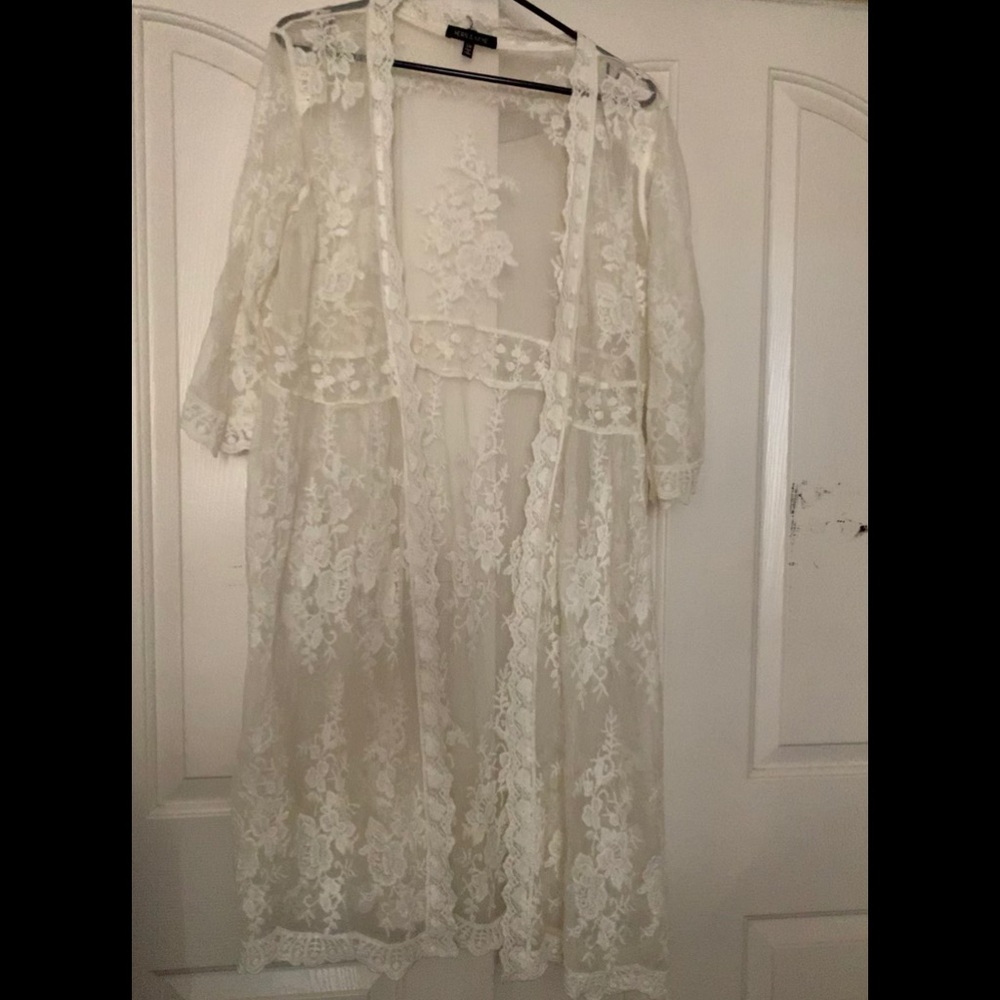 Long Beautiful Laced Cardigan